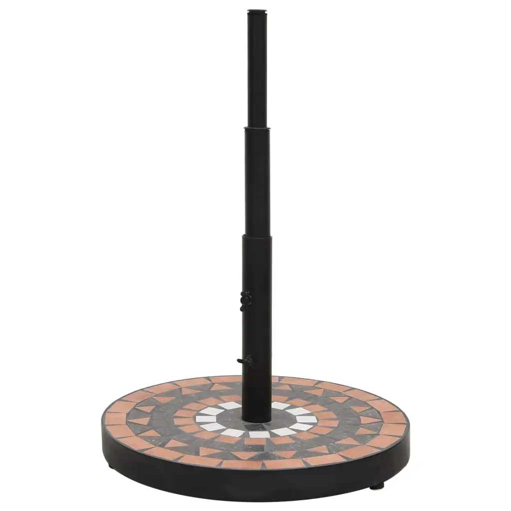 Round Terracotta Umbrella Base for Outdoor Use