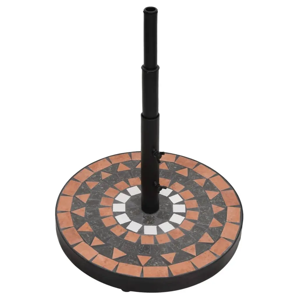Round Terracotta Umbrella Base for Outdoor Use