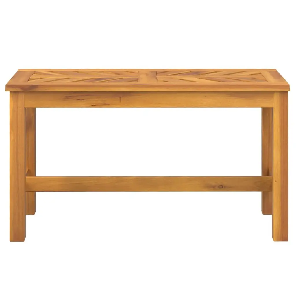 Garden Bench 80cm Outdoor Seating Solid Wood Acacia Wooden Patio Furniture