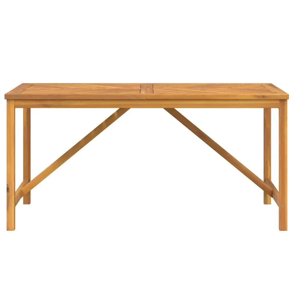 Garden Dining Table 150x90x74 cm Outdoor Furniture Brown Solid Wood