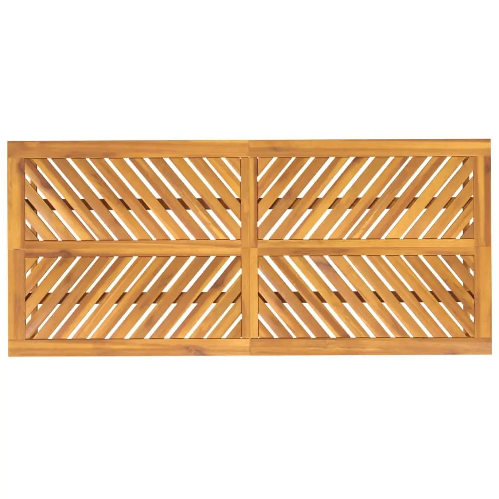 Solid Wood Acacia Garden Dining Table 200x90x74cm