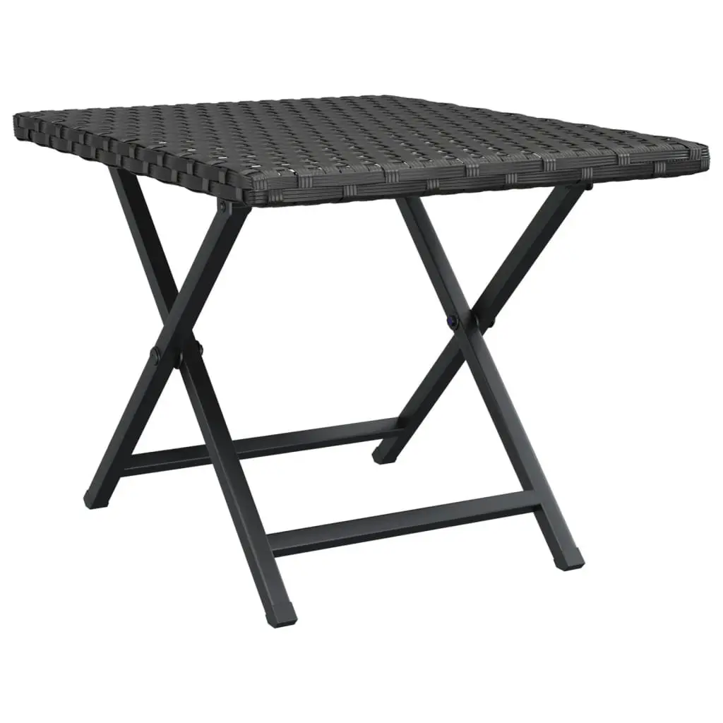 Black Folding Outdoor Table 45x35x32 cm