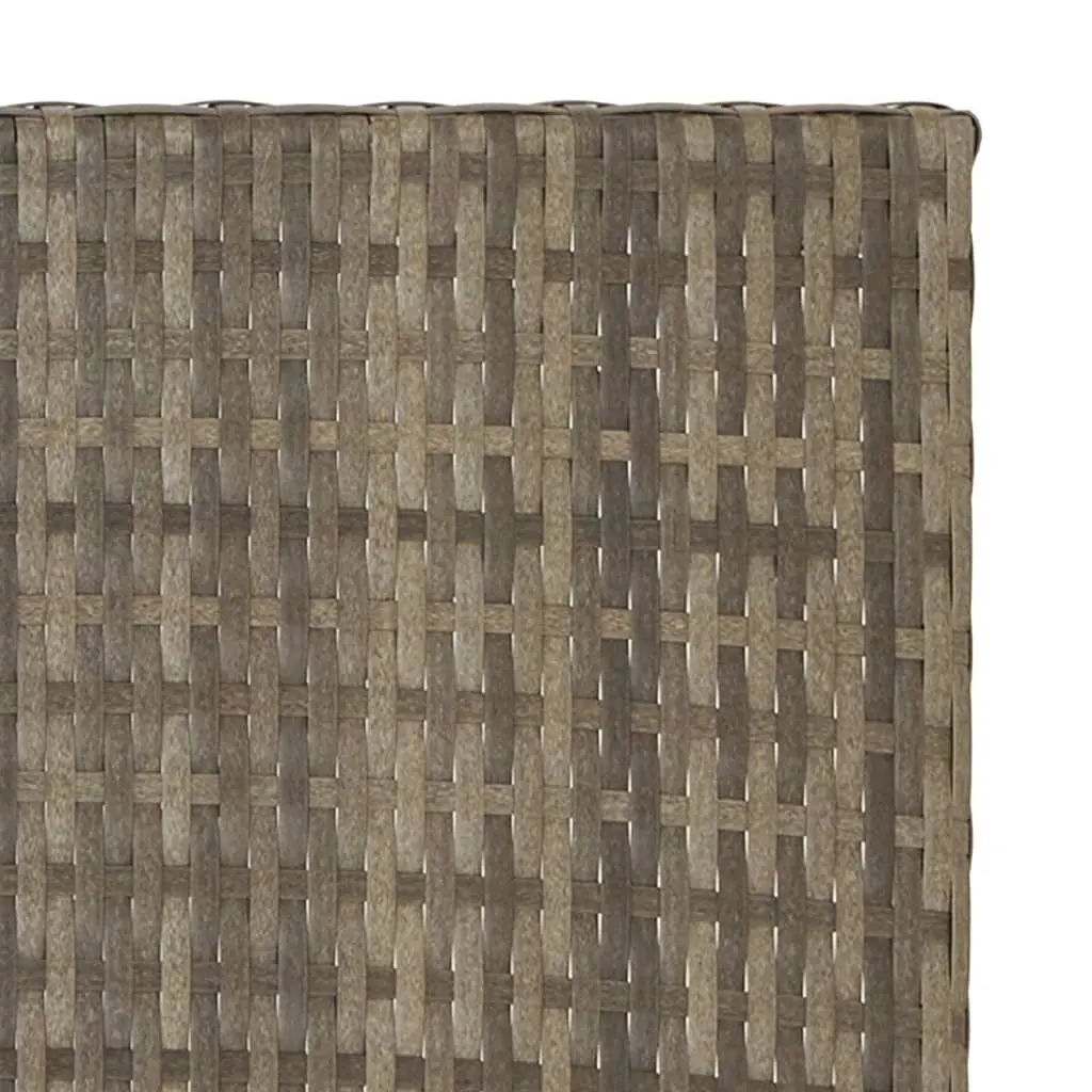 Grey Folding Outdoor Table 45x35x32 cm Poly Rattan