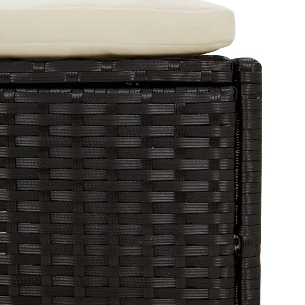 Black Rattan Hot Tub Surround with Bench