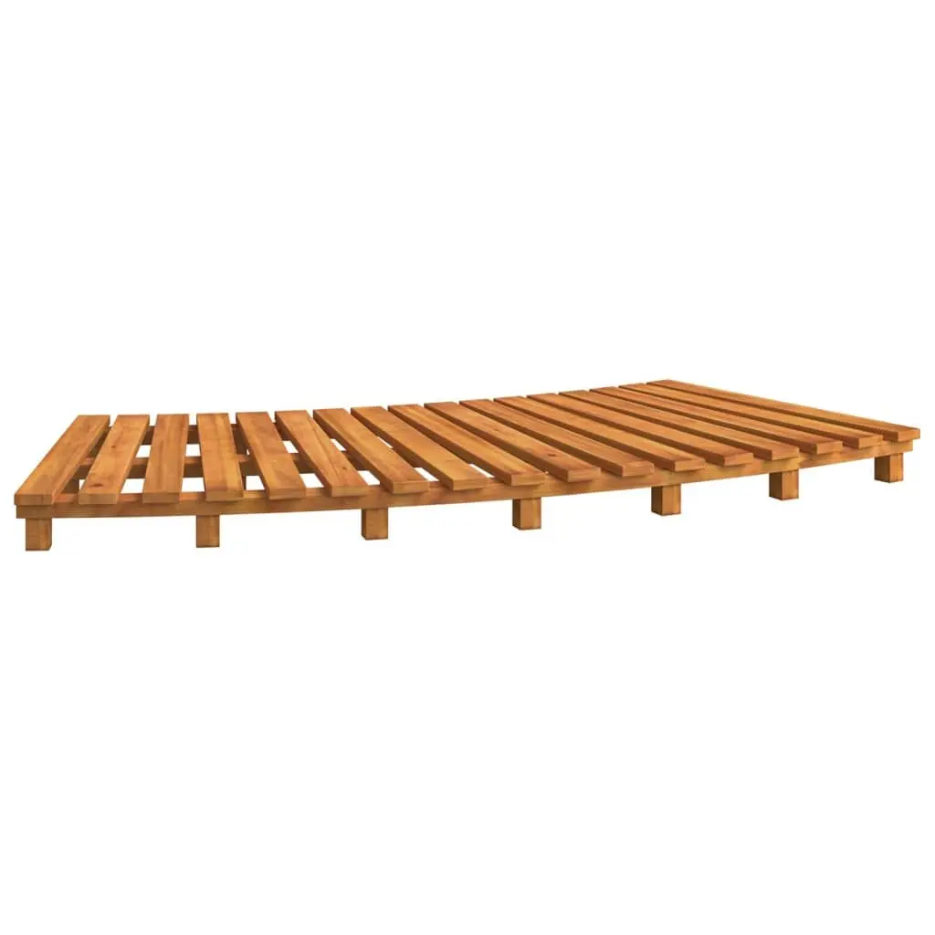 Spa Steps 2 Pieces Solid Wood Slatted Design Pool Hot Tub Entry Outdoor Deck