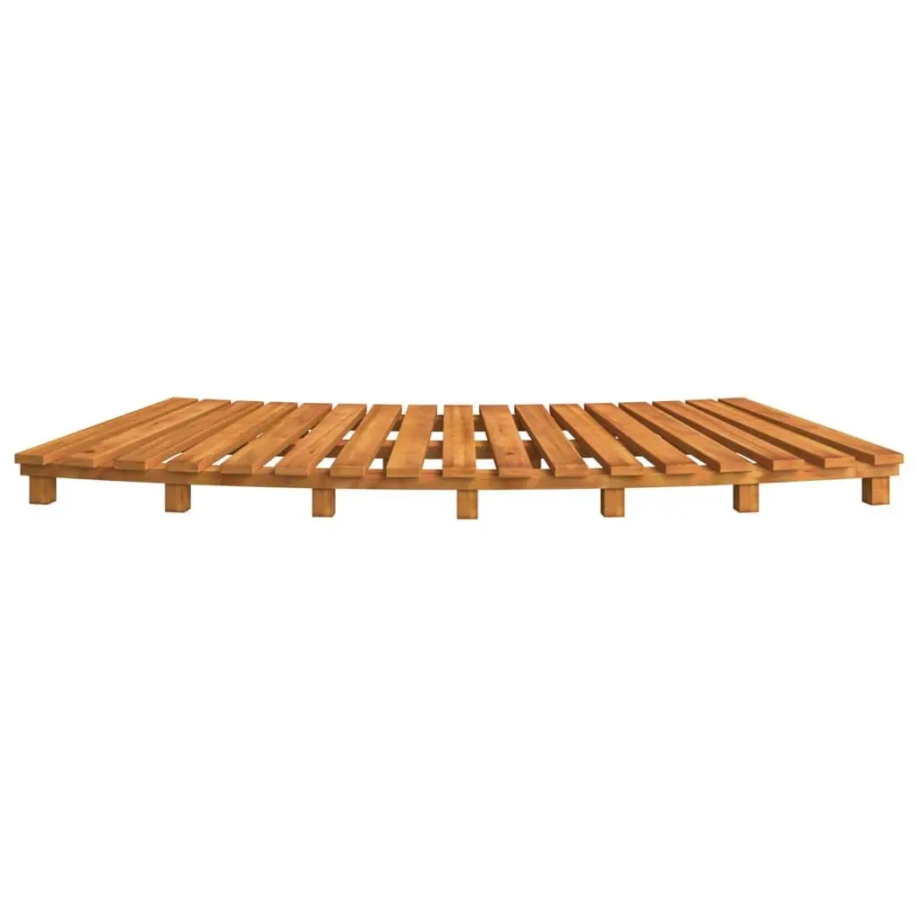 Spa Steps 2 Pieces Solid Wood Slatted Design Pool Hot Tub Entry Outdoor Deck