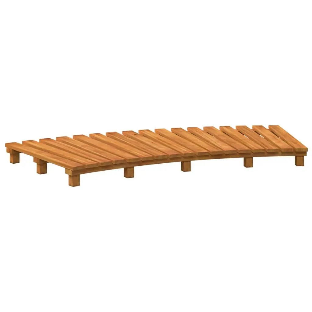Spa Steps 2 Pieces Solid Wood Slatted Design Pool Hot Tub Entry Outdoor Deck