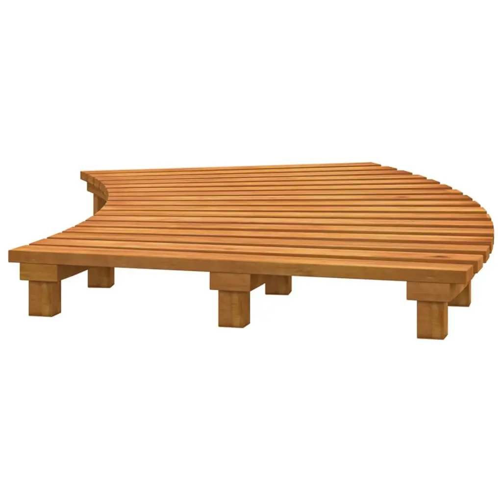 Spa Steps 2 Pieces Solid Wood Slatted Design Pool Hot Tub Entry Outdoor Deck