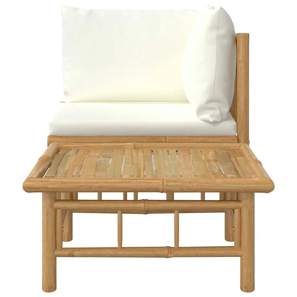 2 Piece Bamboo Lounge Set with Coffee Table