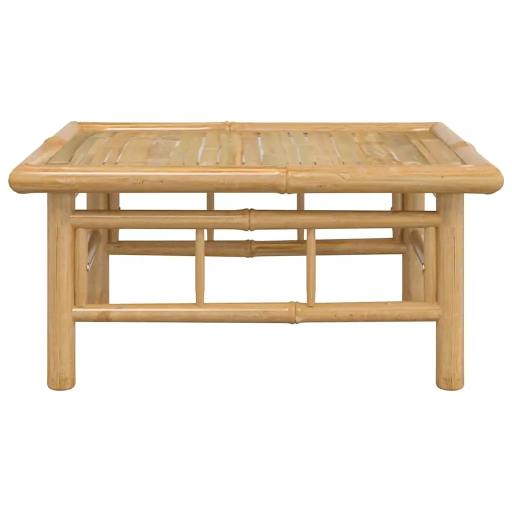 Bamboo Garden Table 65x55x30cm Brown Outdoor Patio Furniture