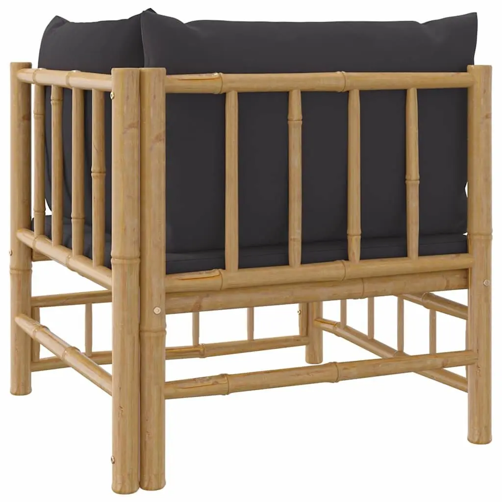 Modular Outdoor Corner Sofa with Grey Cushions