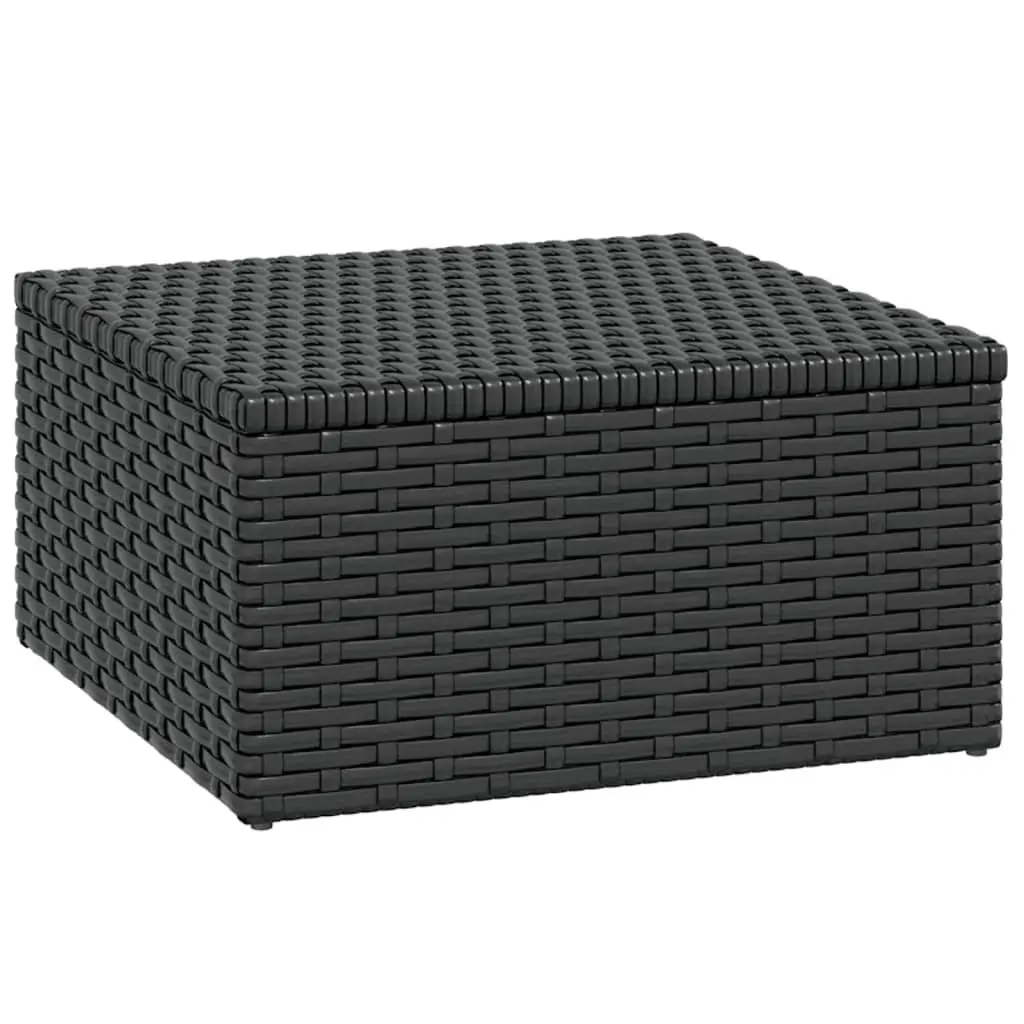 Black Poly Rattan Outdoor Lounge Set