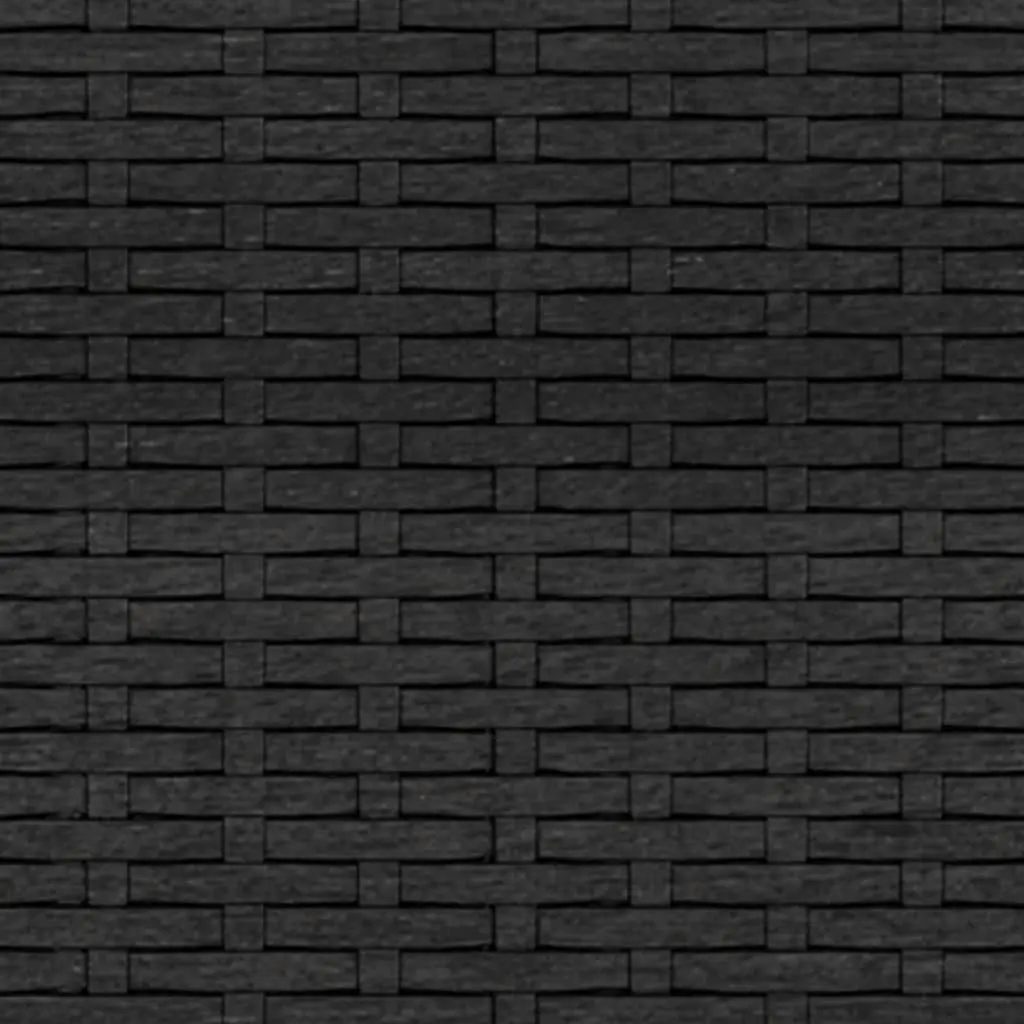 Black Poly Rattan Outdoor Lounge Set