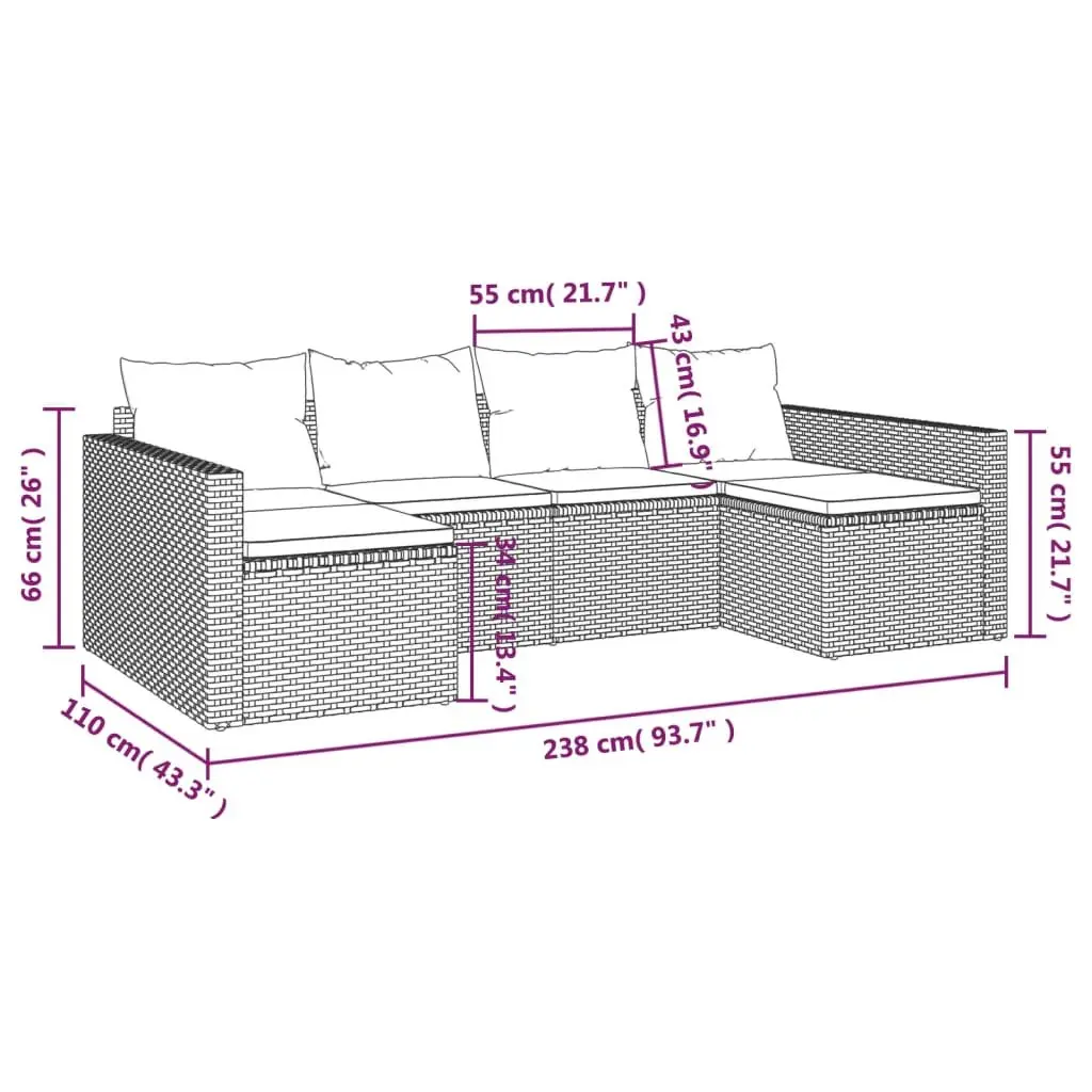 Rattan Seating Duo for Outdoor Relaxation