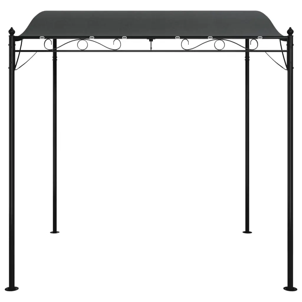 Canopy Polyester 2x2.3m Anthracite Outdoor Garden Gazebo Tent Steel Frame