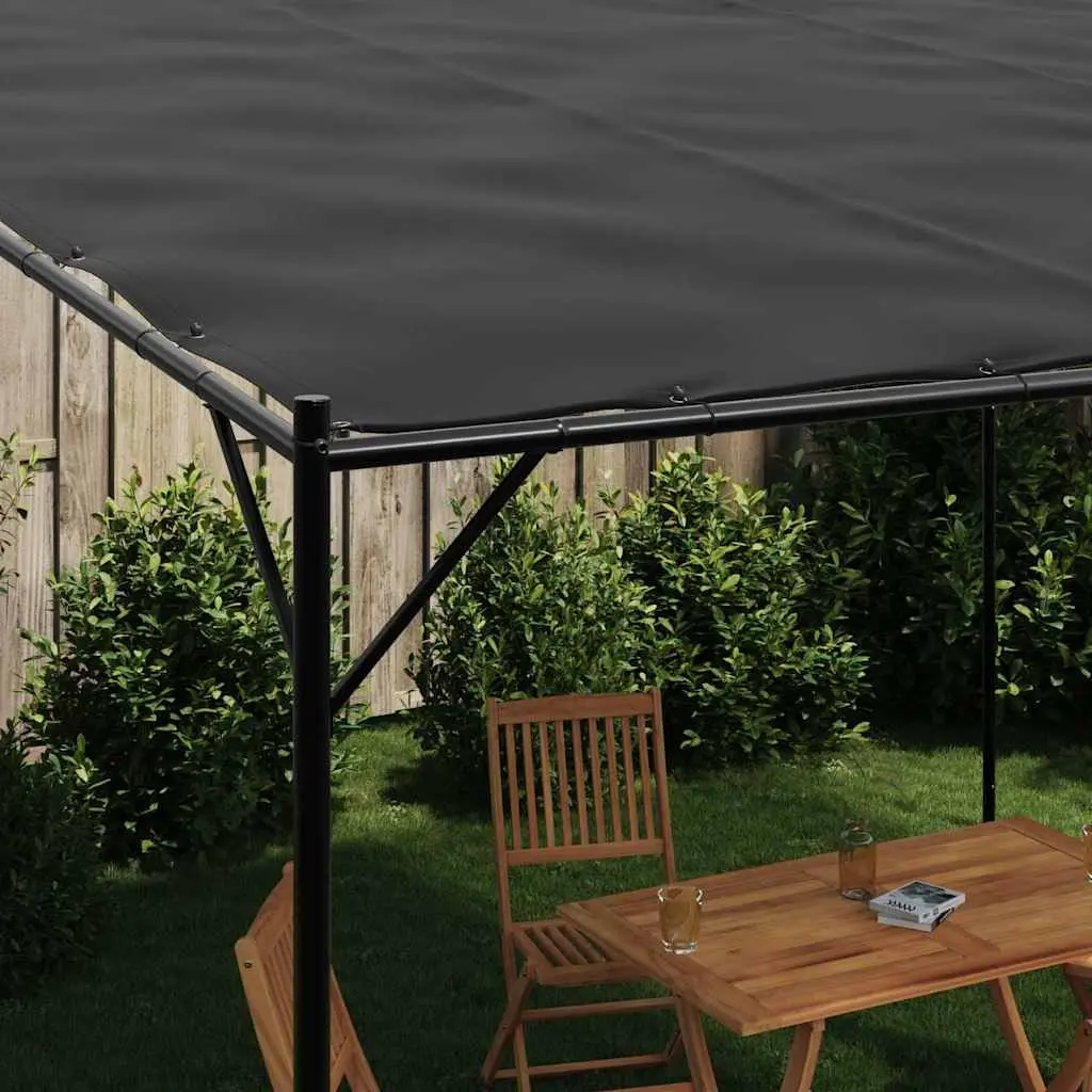 Anthracite 4x4 m Outdoor Canopy with Steel Frame
