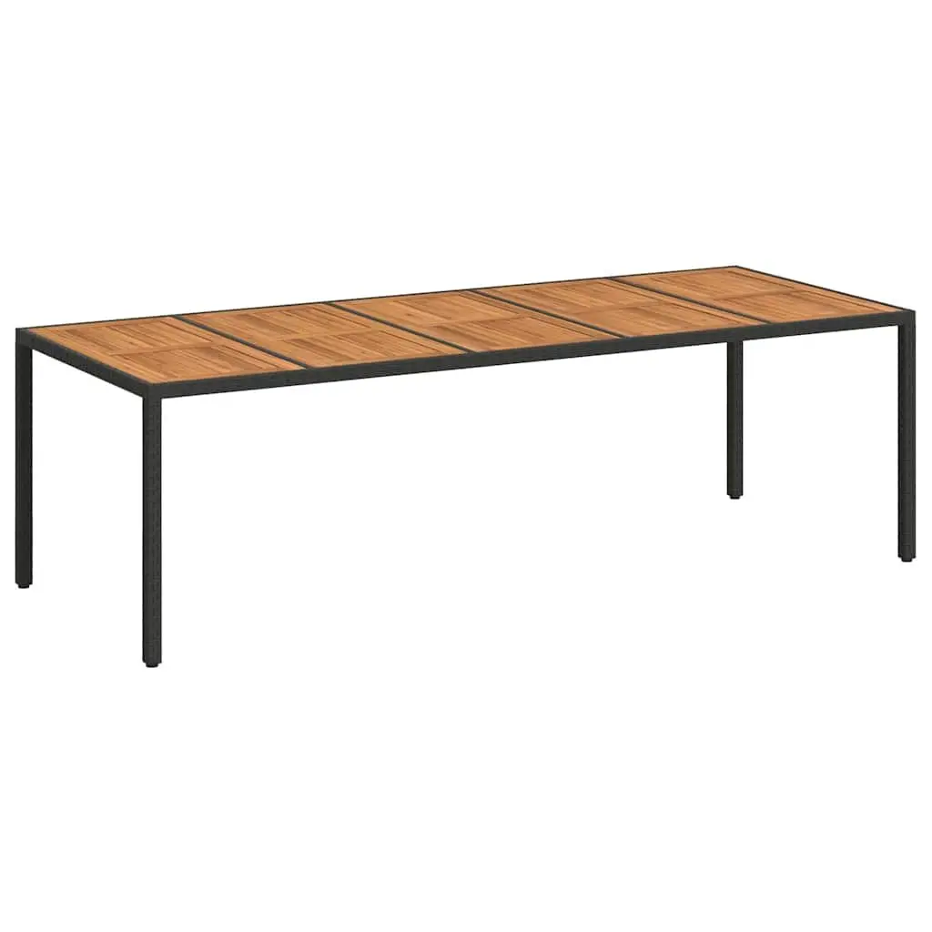 Black Outdoor Dining Table with Durable Build