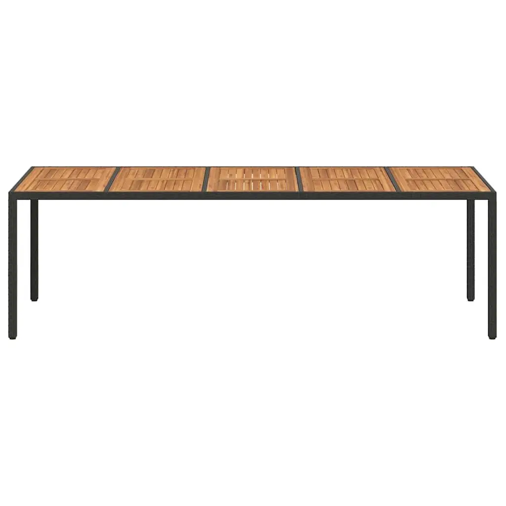Black Outdoor Dining Table with Durable Build