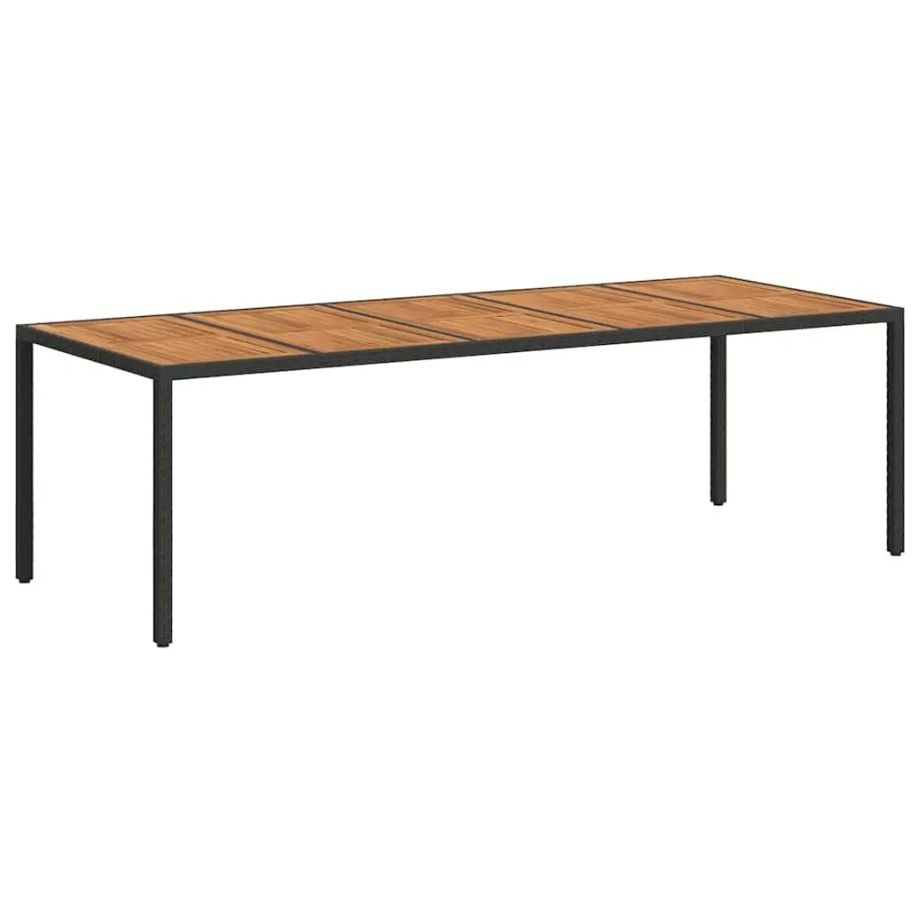 Black Outdoor Dining Table with Durable Build