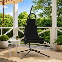 Durable Outdoor Swing Chair for Patios with Cushioned Seat