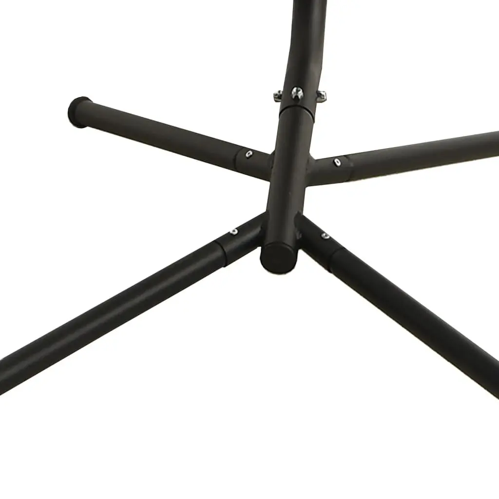 Garden Swing Chair Outdoor Hanging Seat with Cushion Grey Oxford Fabric Steel
