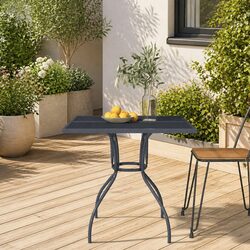 Stylish Anthracite Garden Table 80x80x72.5cm Outdoor Dining