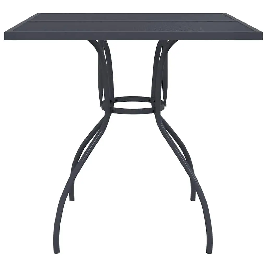 Garden Table Steel Mesh 80x80x72.5cm Anthracite