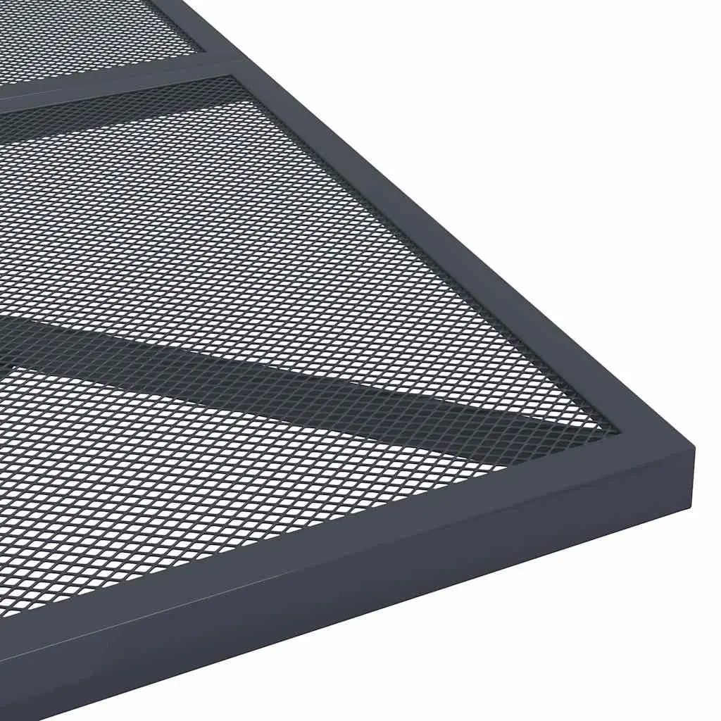Garden Table Steel Mesh 80x80x72.5cm Anthracite