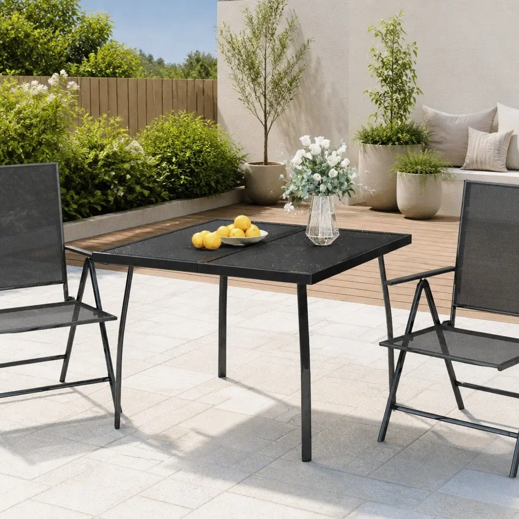 Anthracite Garden Table 100x100x72 cm