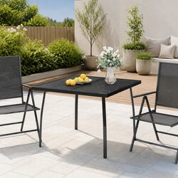 Stylish Anthracite Garden Table 100x100x72 cm