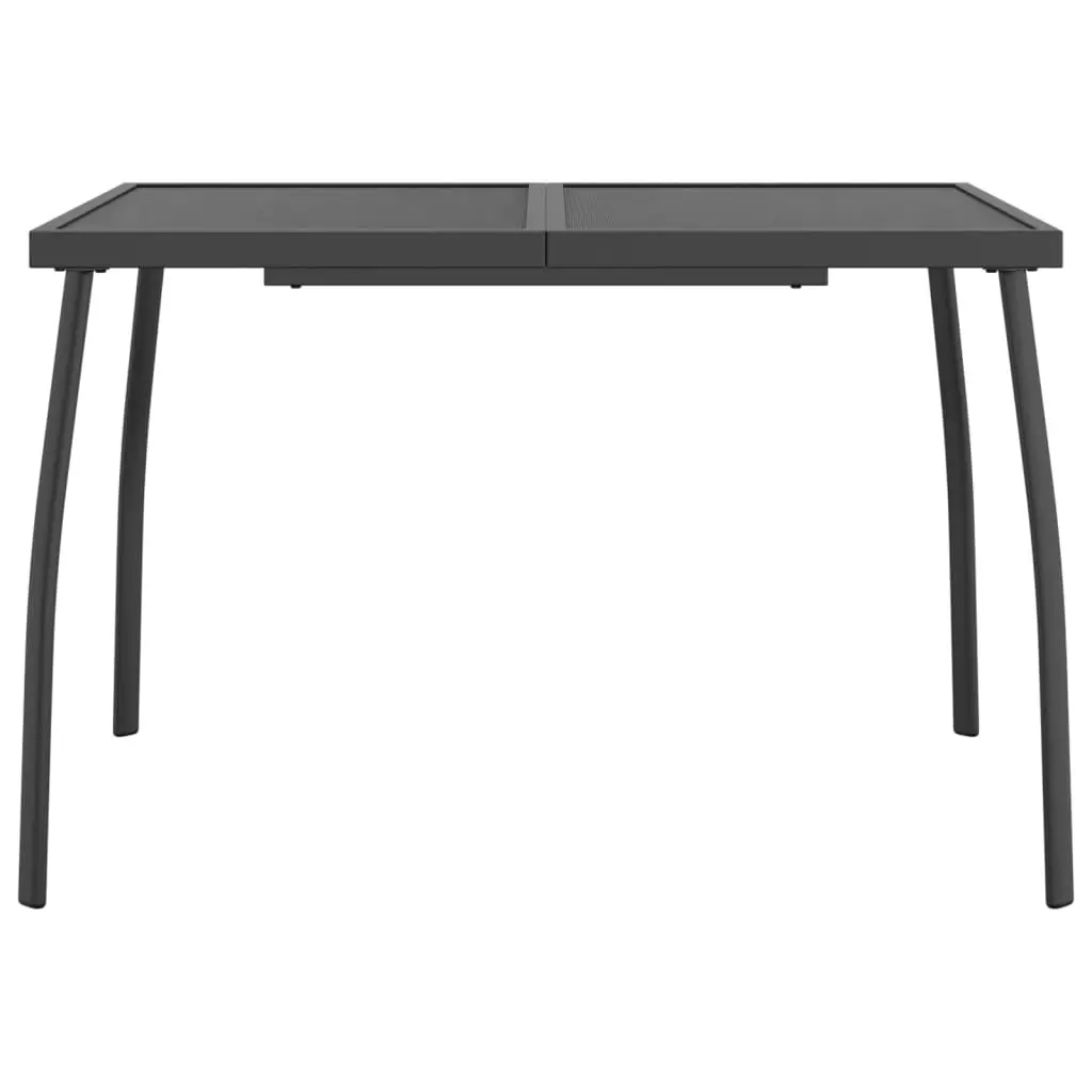 Anthracite Steel Mesh Garden Dining Table