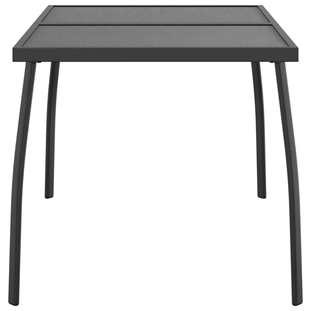 Anthracite Steel Mesh Garden Dining Table