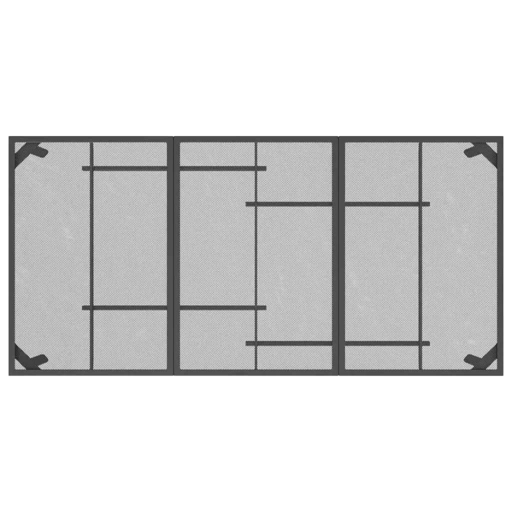 Garden Dining Table Steel Mesh 165x80x72cm Anthracite