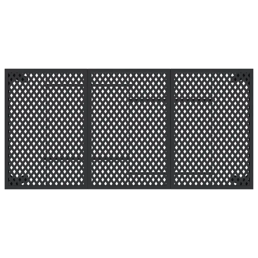 Anthracite Steel Mesh Garden Dining Table