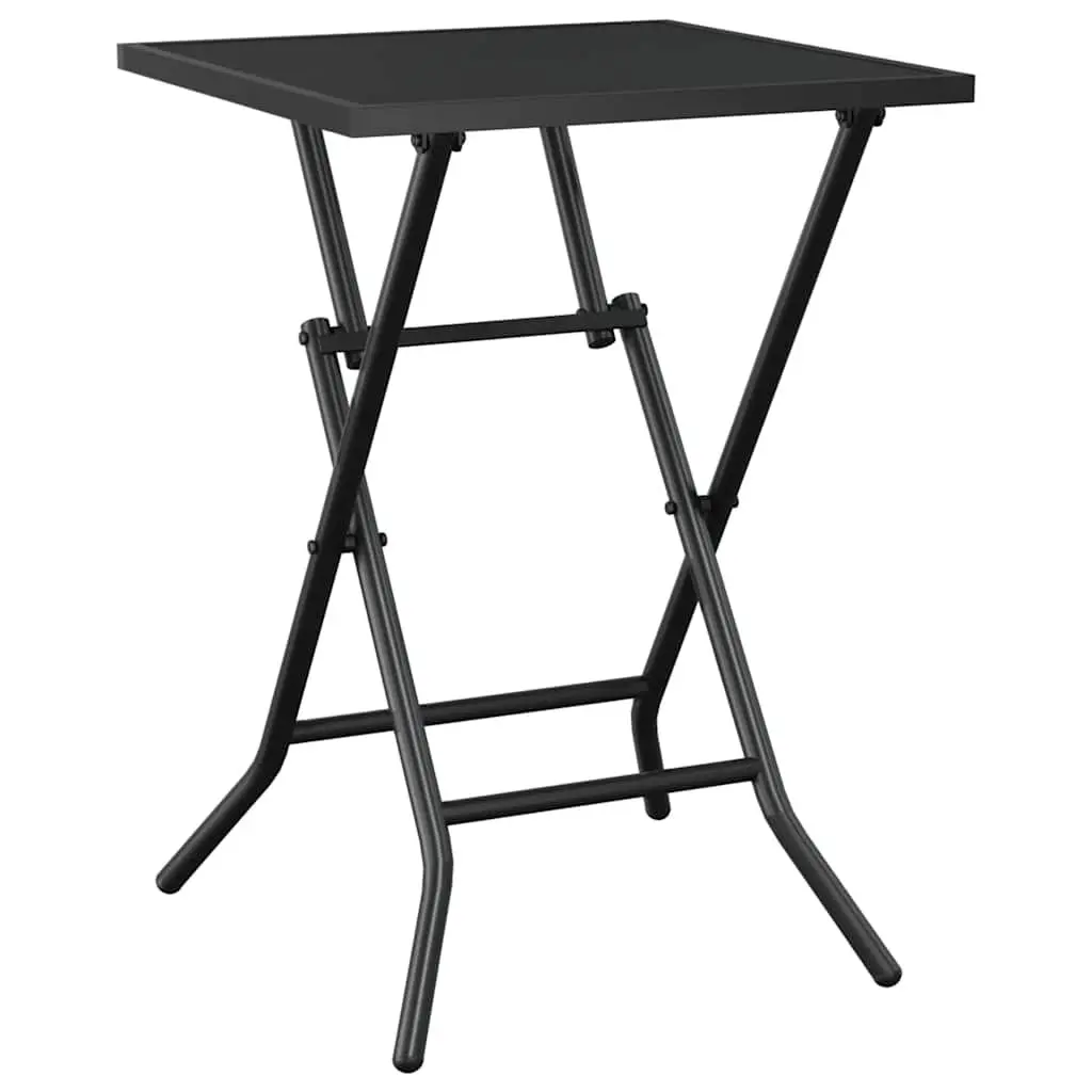 Folding Garden Table in Anthracite Steel Mesh