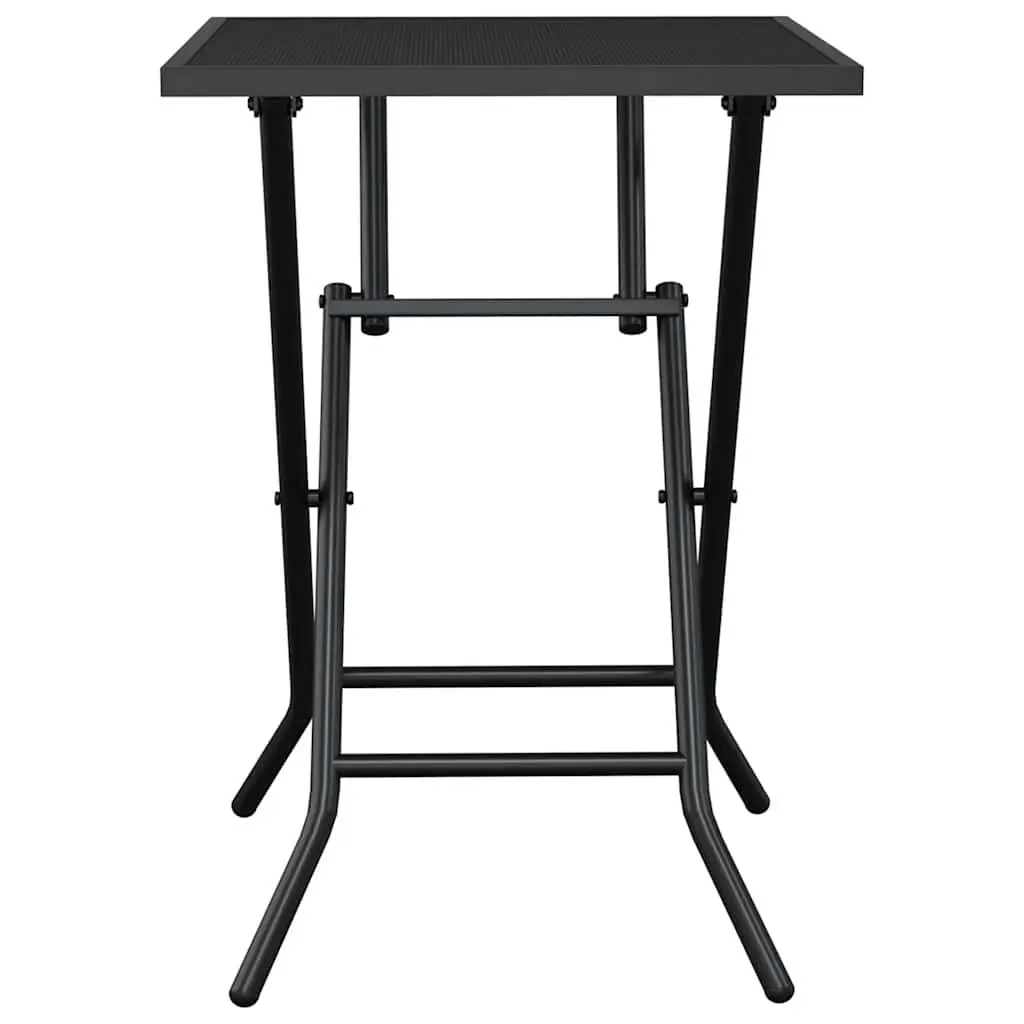 Folding Garden Table in Anthracite Steel Mesh