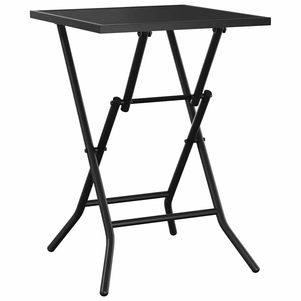 Folding Garden Table in Anthracite Steel Mesh