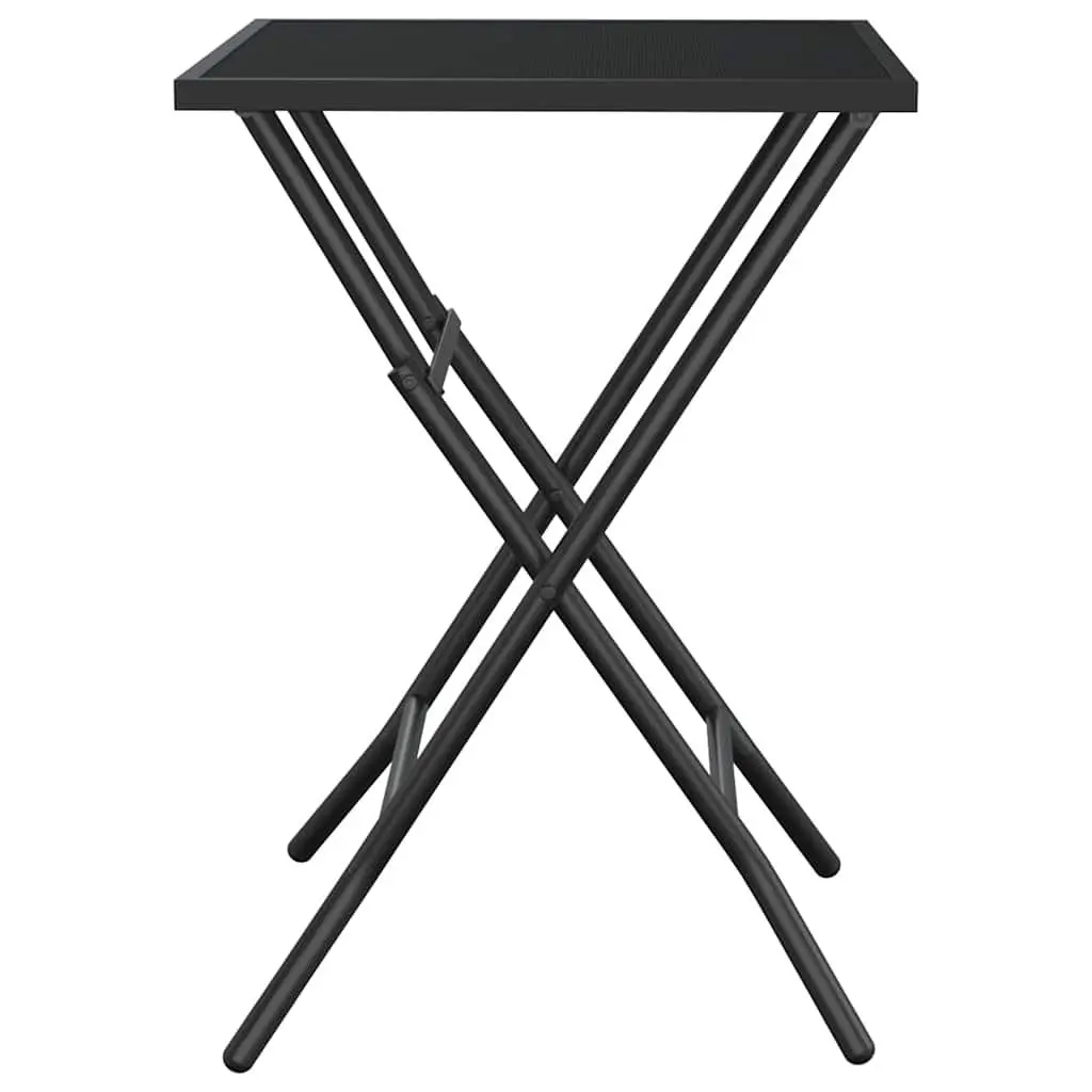 Folding Garden Table in Anthracite Steel Mesh
