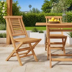 Sturdy Folding Garden Chairs 2-Pack for Outdoor Use