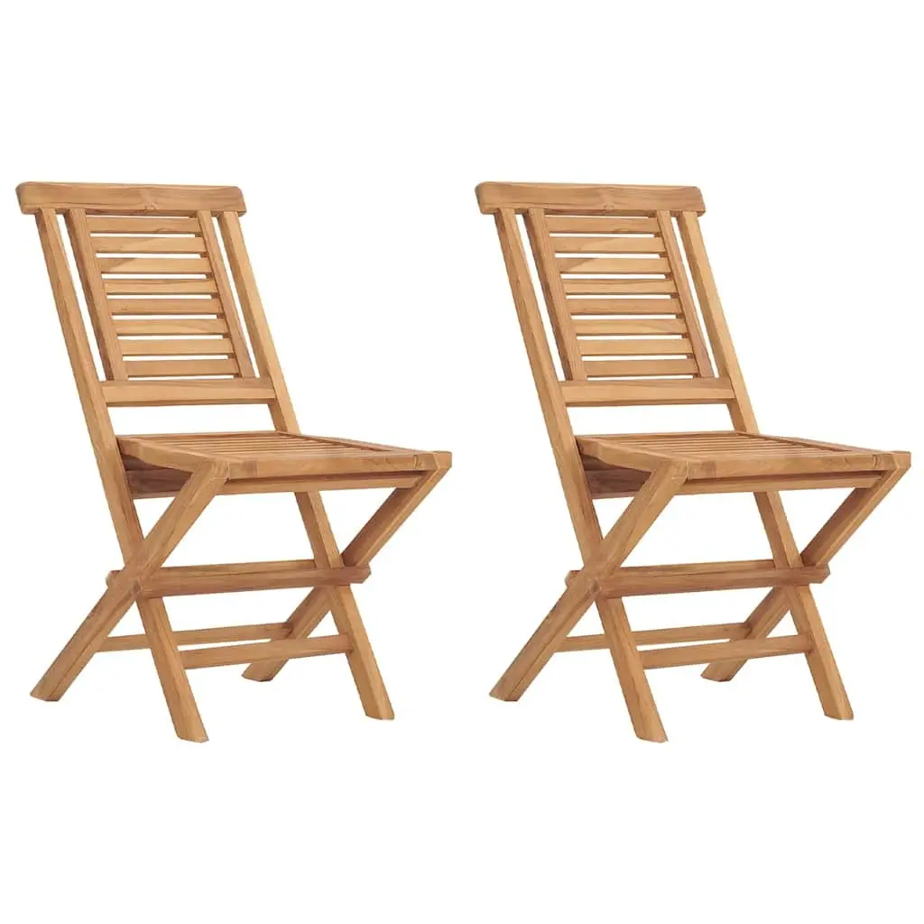 Folding Garden Chairs 2-Pack for Outdoor Use