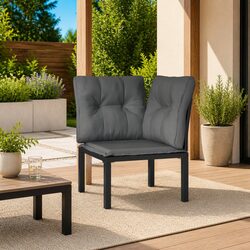 Stylish Outdoor Rattan Garden Corner Chair with Cushions