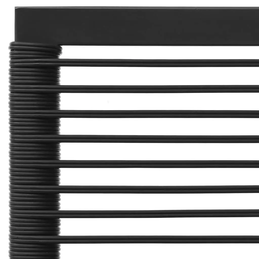 Outdoor Garden Lounge Set 3 Piece Poly Rattan Modular Patio Furniture Black Grey