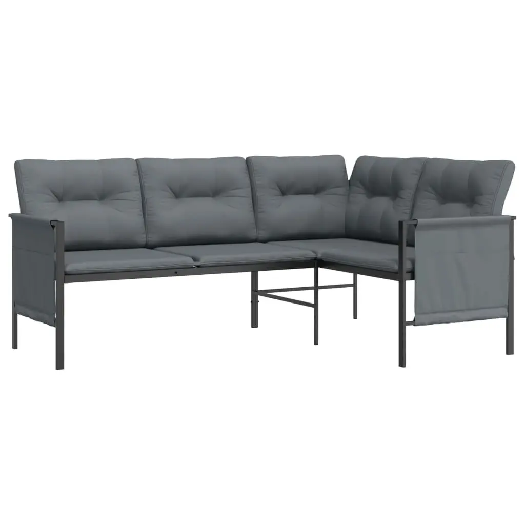 Anthracite Steel Frame Garden Lounge Set