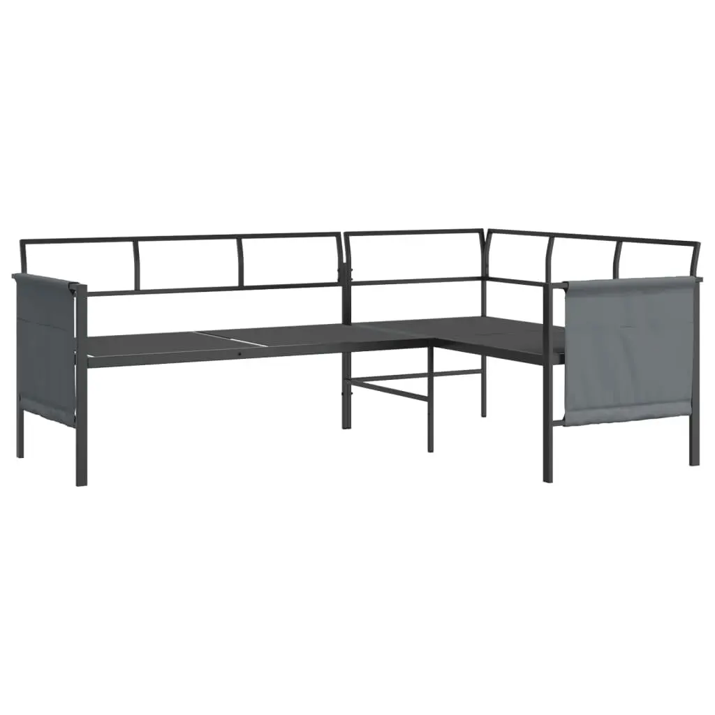 Anthracite Steel Frame Garden Lounge Set