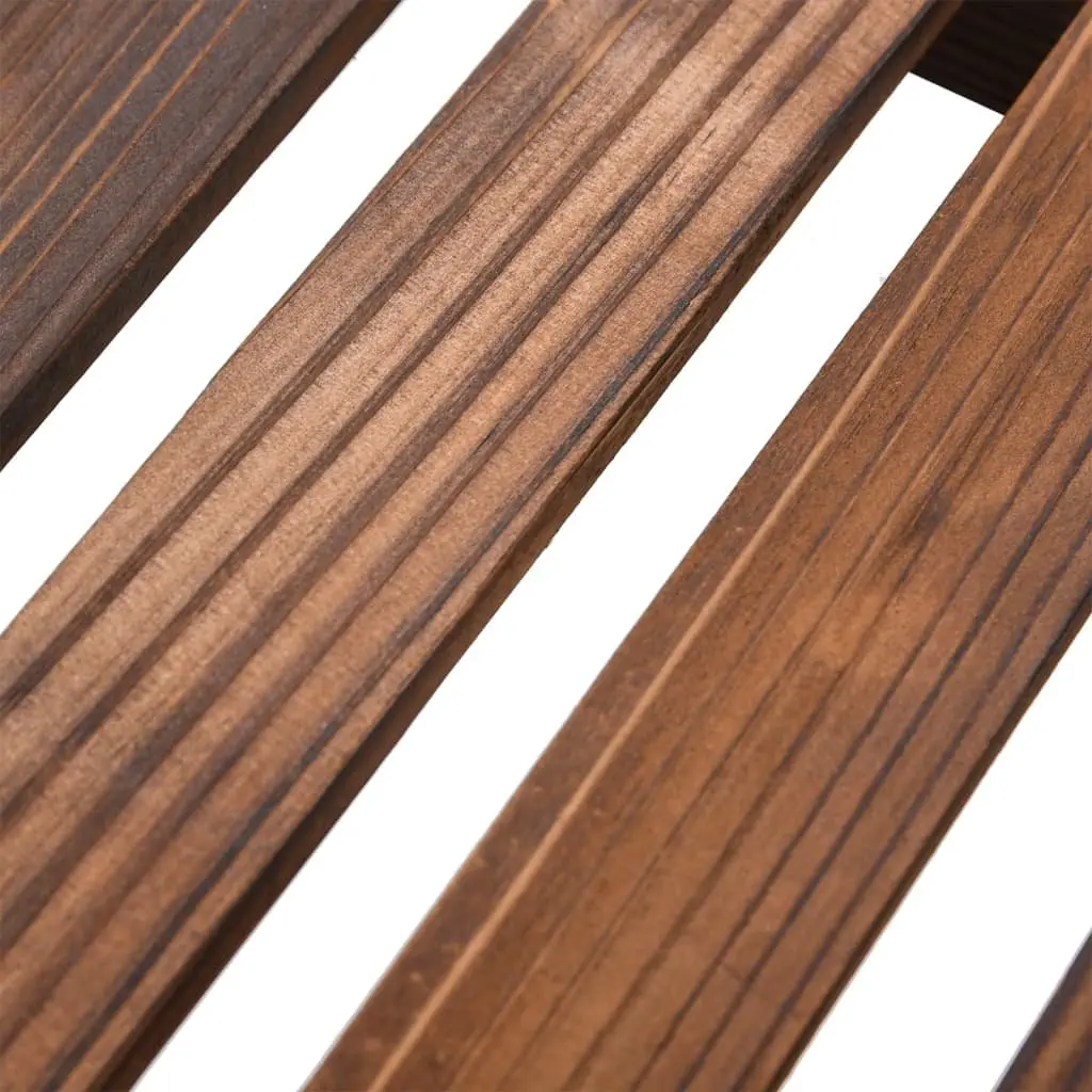 Plant Stand Solid Fir Wood 75x25x140.5cm Brown