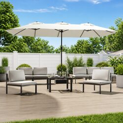 Superior Double-Head Outdoor Parasol for Sun Shade