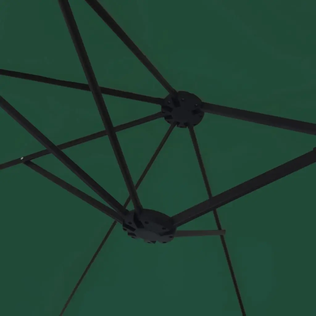 Double-Head Garden Parasol Polyester 449x265cm Green