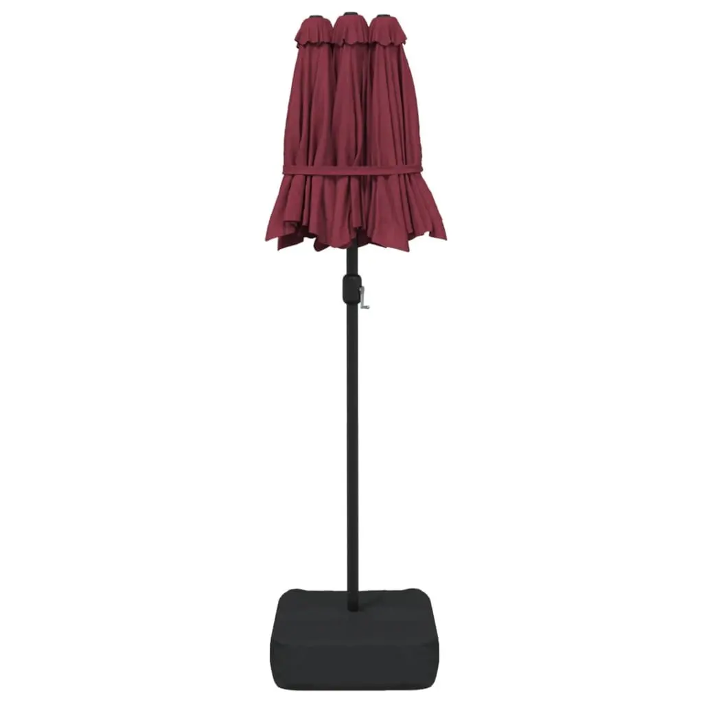 Double-Head Garden Parasol in Red