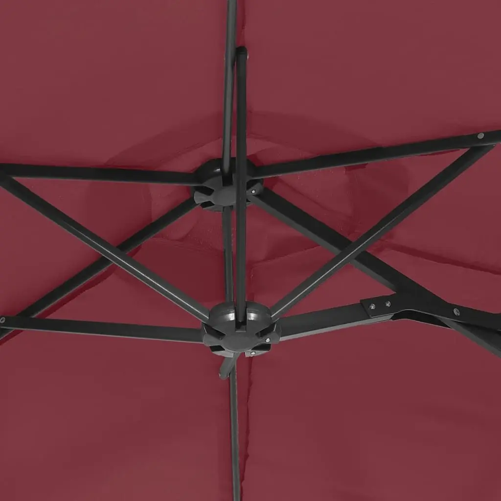 Double-Head Garden Parasol in Red