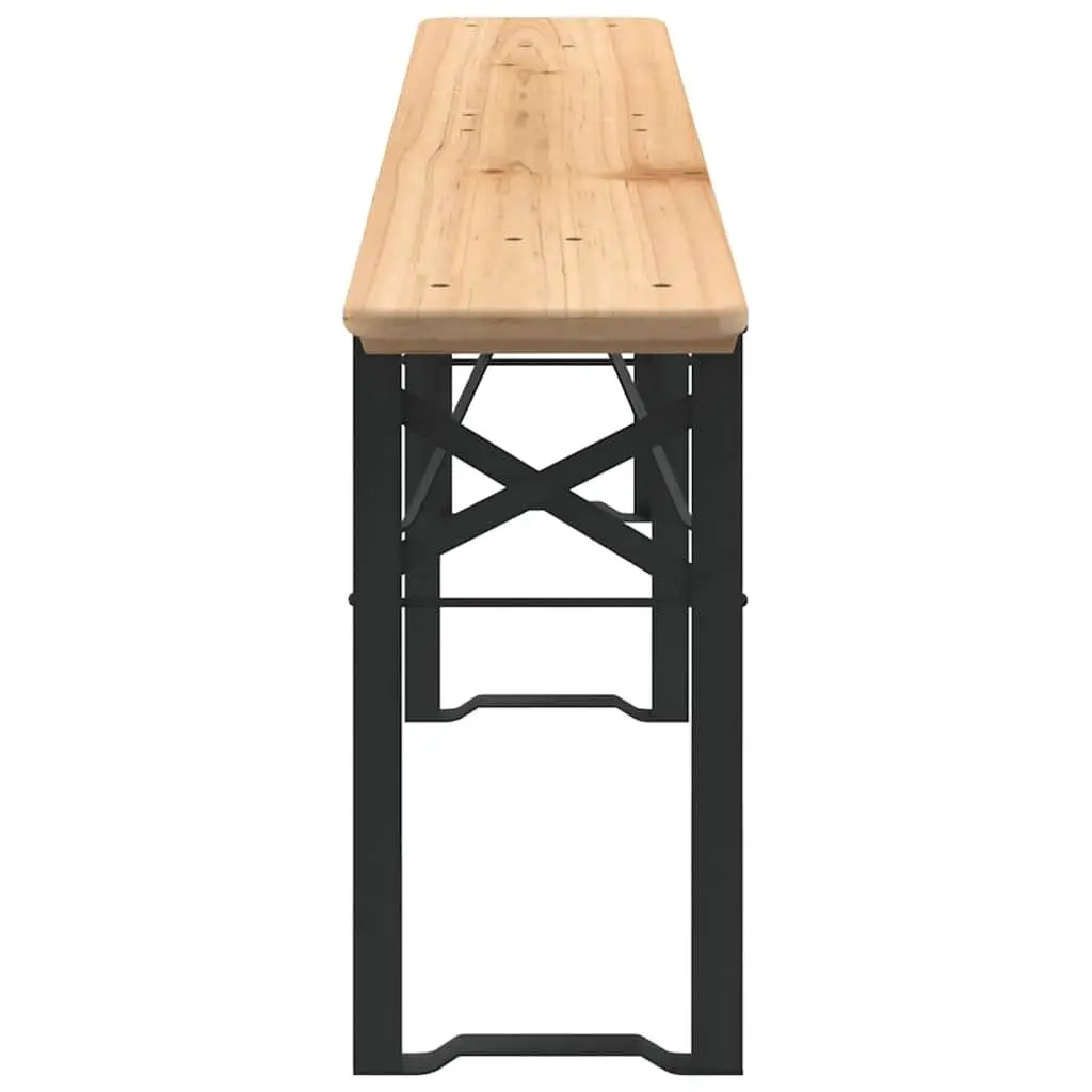 3 Piece Folding Beer Table Set for Outdoors